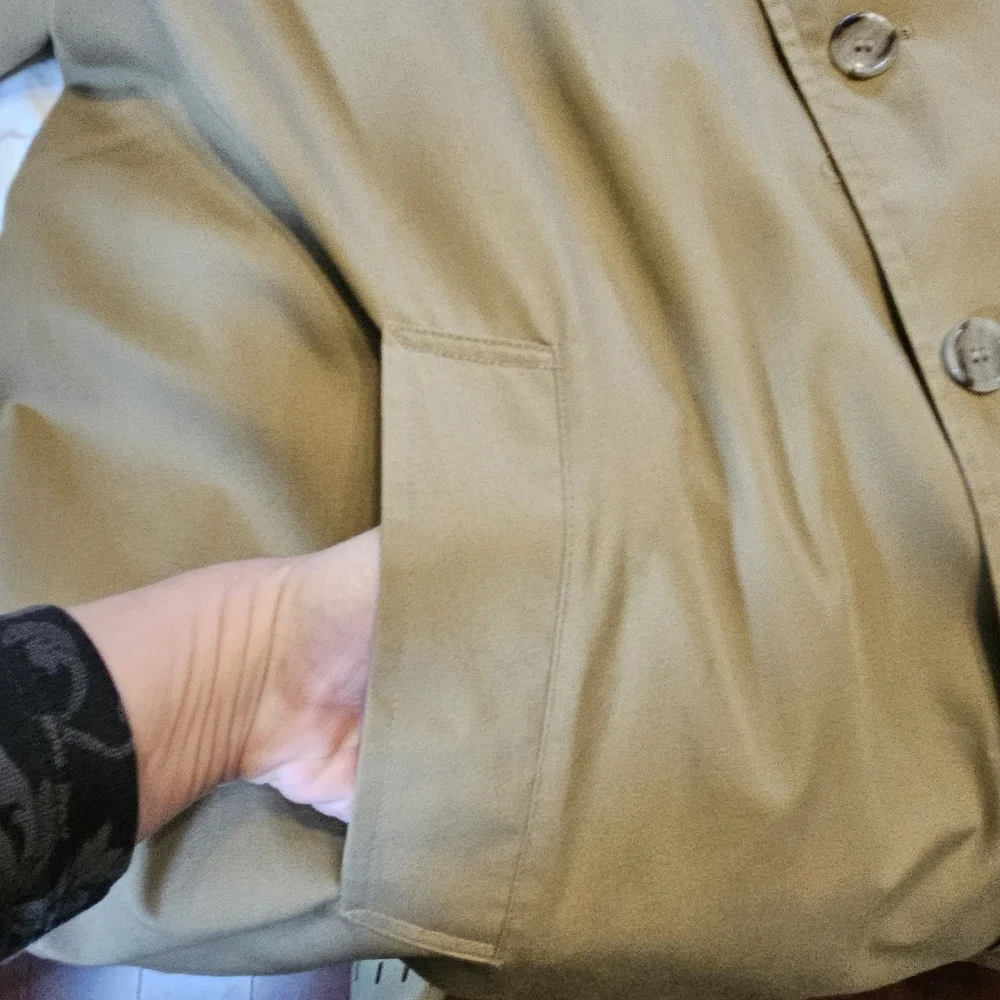 Botany 500 Men's Tan Trench Coat - Picture 10 of 15